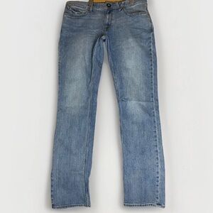 Volcom Vorta Slim Straight Jeans Mens 34x30 Medium Wash Skateboard 2000s